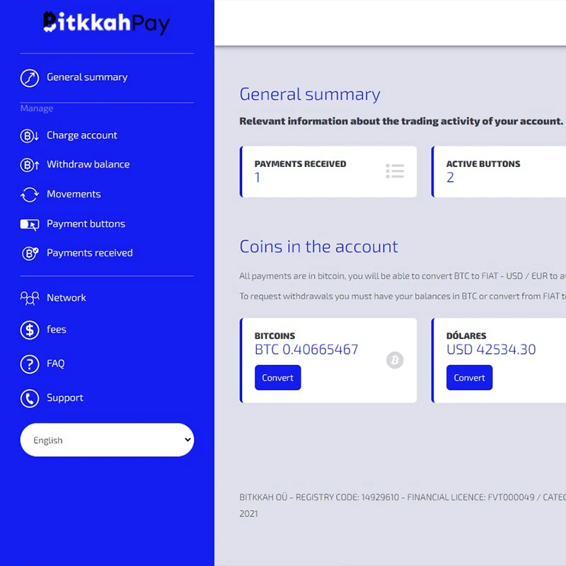 Bitkkahpay - Desarrollo de plataforma de pagos