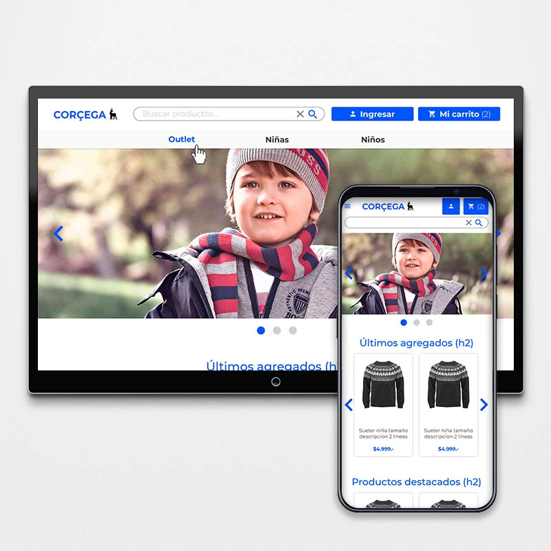 Corcega - Rediseño UX/UI