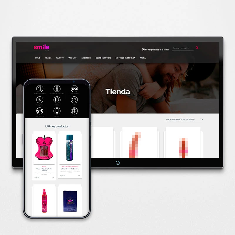 Smile Sex Shop - Identidad + E-commerce